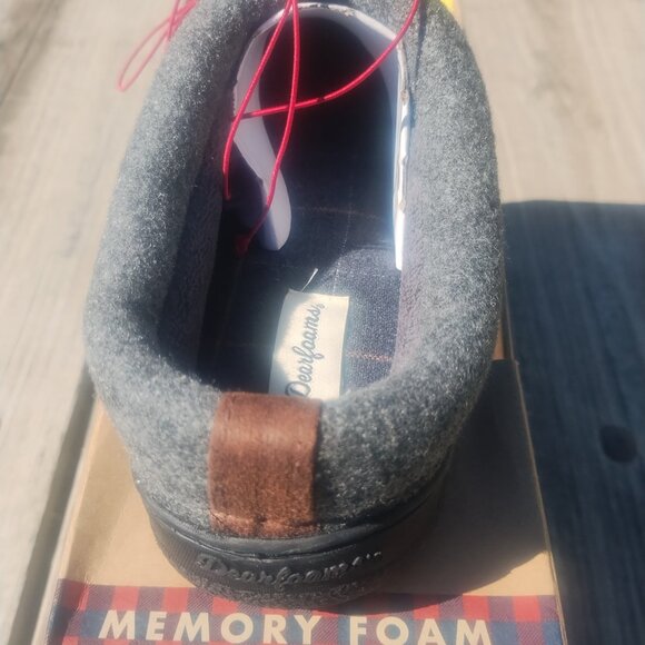 Men's Dearfoams Memory foam slippers sz 8 - Picture 4 of 7